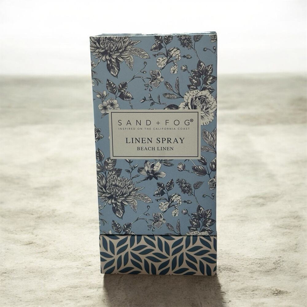 Sand + Fog Linen Spray – Beach Linen – 3.2 oz – Sealed Decorative Box – New